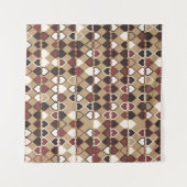 Geometrisches Muster mit farbigen Elementen, abstr Wandteppich (Vorderseite (Horizontal))