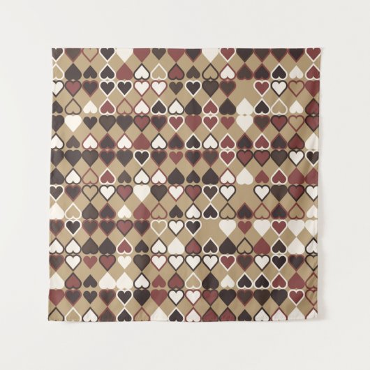 Geometrisches Muster mit farbigen Elementen, abstr Wandteppich (Vorderseite)