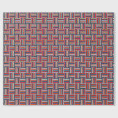 Geometrisches Muster mit farbigen Streifen Geschenkpapier (Flach)