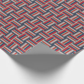 Geometrisches Muster mit farbigen Streifen Geschenkpapier (Ecke)
