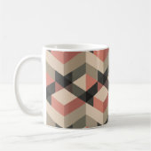 Geometrisches Muster mit Farbpalette für Retro Kaffeetasse (Links)