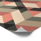 Geometrisches Muster mit Farbpalette für Retro Poster (Ecke)