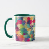 Geometrisches Muster mit Gold Overlay-Tasse Tasse (Links)