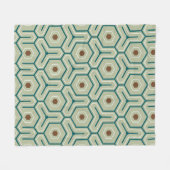 Geometrisches Muster mit ineinandergreifenden Sech Fleecedecke (Vorderseite (Horizontal))