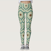 Geometrisches Muster mit ineinandergreifenden Sech Leggings (Vorderseite)