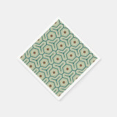 Geometrisches Muster mit ineinandergreifenden Sech Serviette (Ecke)
