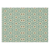 Geometrisches Muster mit ineinandergreifenden Sech Tischdecke (Vorderseite (Horizontal))