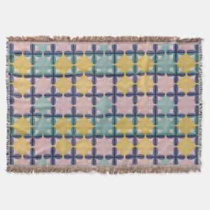 Geometrisches Muster mit lebendigen Farben Decke