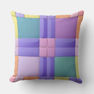 Geometrisches Muster mit lebendigen Farben Kissen