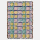 Geometrisches Muster mit lebhaften Farben Decke (Vorderseite Vertikal)