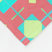 Geometrisches Muster mit lebhaften Farben Fleecedecke (Ecke)
