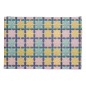 Geometrisches Muster mit lebhaften Farben Kissenbezug (Rückseite)