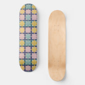 Geometrisches Muster mit lebhaften Farben Skateboard (Vorderseite)