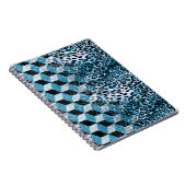 Geometrisches Muster mit Leopardenhaut, Leopardeng Notizblock (Rechte Seite)