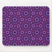 Geometrisches Muster mit Lila abgeschnittenem Trih Mousepad (Vorne)