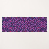 Geometrisches Muster mit Lila abgeschnittenem Trih Yogamatte (Vorderseite (Horizontal))