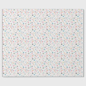 Geometrisches Muster mit mehrfarbigen Punkten Geschenkpapier (Flach)