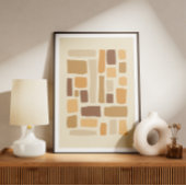 geometrisches Muster mit Rechtecken Poster