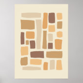 geometrisches Muster mit Rechtecken Poster (Vorne)