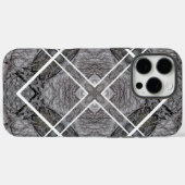 Geometrisches Muster mit schneebedeckten Winterbäu Case-Mate iPhone Hülle (Rückseite (Horizontal))