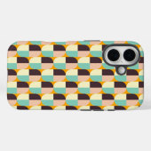 Geometrisches Muster mit überlappenden Halbkreisen Case-Mate iPhone Hülle (Rückseite (Horizontal))