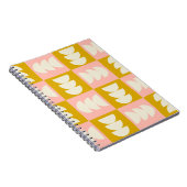 Geometrisches Muster Mitte des Jahrhunderts Notizblock (Rechte Seite)