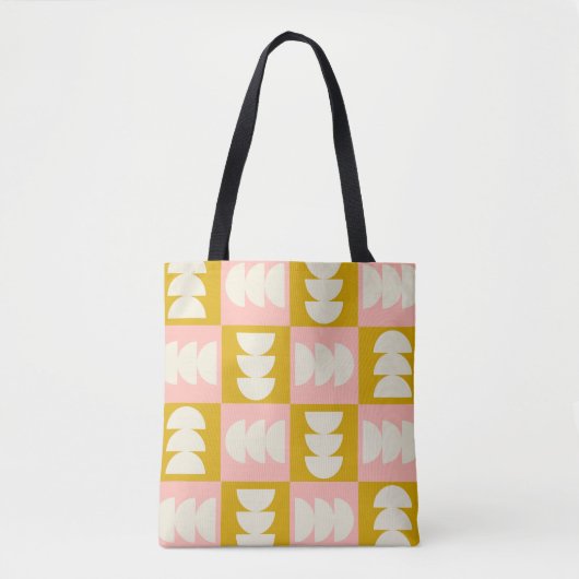 Geometrisches Muster Mitte des Jahrhunderts Tasche (Vorderseite)