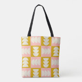 Geometrisches Muster Mitte des Jahrhunderts Tasche (Rückseite)