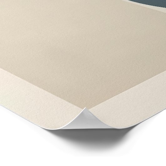 Geometrisches Muster Modernes Abstraktes Poster (Ecke)