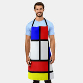 Geometrisches Muster Mondrian Art Style Modern Schürze (Getragen)
