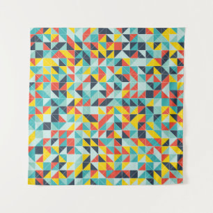 Geometrisches Muster. Mosaikfarbener Hintergrund g Wandteppich