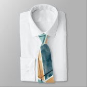 Geometrisches Muster Neck Tie Krawatte (Gebunden)