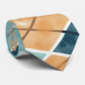 Geometrisches Muster Neck Tie Krawatte (Gerollt)