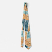 Geometrisches Muster Neck Tie Krawatte (Rückseite)