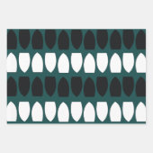 Geometrisches Muster Niedlich Fun Festiv Geschenkpapier Set (Vorderseite 3)