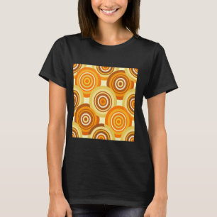 Geometrisches Muster Orange der geometrischen Krei T-Shirt