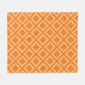 Geometrisches Muster Orange für jede Farbe Fleecedecke (Vorderseite (Horizontal))