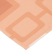 Geometrisches Muster Orange für Retro-1950er Jahre Tischdecke (Schrägansicht)