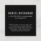 Geometrisches Muster | Origami Bird Quadratische Visitenkarte (Rückseite)