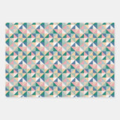Geometrisches Muster Osterpastel Geschenkpapier Set (Vorderseite 2)