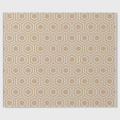 Geometrisches Muster-Packpapier Mandel-Browns Geschenkpapier (Flach)