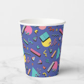 geometrisches Muster Pappbecher (Rückseite)