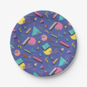 geometrisches Muster Pappteller (Vorderseite)