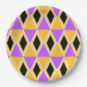 Geometrisches Muster Pappteller (Vorderseite)