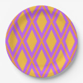 Geometrisches Muster Pappteller (Vorderseite)