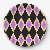 Geometrisches Muster Pappteller (Vorderseite)