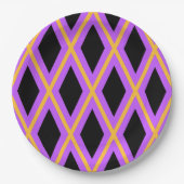 Geometrisches Muster Pappteller (Vorderseite)