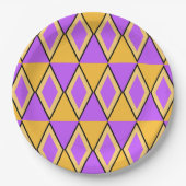 Geometrisches Muster Pappteller (Vorderseite)