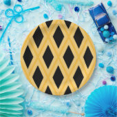 Geometrisches Muster Pappteller (Party)