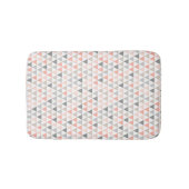 Geometrisches Muster Peach Gray Beige Neutrals Badematte (Vorderseite)